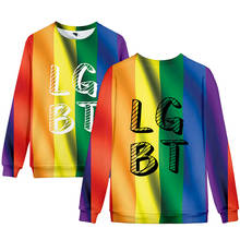 Lgbt arco-íris lésbicas gays 3d hoodies pulôver traje das mulheres dos homens camisolas sem tampa diário casual manga longa 3d hoodie topos 4xl 2024 - compre barato