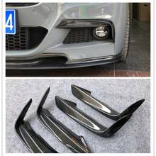 For BMW 3 Series F30 M Sport Sedan 2013-2017 Only ! Carbon Fiber Look Front Bumper Splitters Lip 2024 - buy cheap