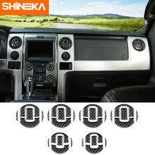 SHINEKA Carbon Fiber Interior Mouldings for Ford F150 2009-2014 Accessories Dash Cover Dashboard Decorative Trim for F150 2013 2024 - buy cheap