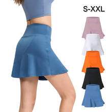 Falda corta de Yoga para mujer, ropa de entrenamiento sin costuras, de secado rápido, con realce, para gimnasio 2024 - compra barato