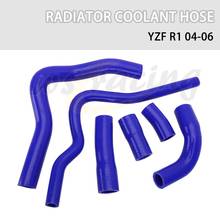 Blue Motorcycle Rubber Radiator Coolant Tube Hose Water Pipe For Yamaha YZF R1 YZF1000 2004 2005 2006 Sport Street Bike 2024 - buy cheap