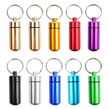 Mini Waterproof Pill Box Case Travel Outdoor Bottle Cache Drug Holder Container Keychain Medicine Tablet Box Health Care 1PCS 2024 - buy cheap