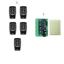 433Mhz Wireless Remote Control RF Switch 4CH Relay Receiver Module Transmitter 2024 - buy cheap