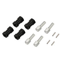 4 pces 12mm encanta 20mm/25mm adaptador prolongado do pneu do acoplador para traxxas hsp redcat rc4wd tamiya axial scx10 d90 rc esteira rolante pé grande 2024 - compre barato