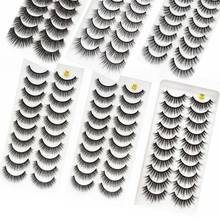 Wholesale Eyelashes 1000 Pairs 3d Mink Lashes Fluffy Fake Eyelashes Bulk Natural Eye Lashes Mink Eyelash Package 2024 - buy cheap