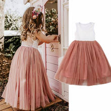 Vestidos de encaje para niña pequeña, tutú de fiesta de princesa, 2-7 años, novedad de 2020 2024 - compra barato