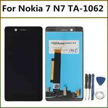 100% протестированный 5,2-дюймовый ЖК-дисплей для Nokia 7 N7 TA-1062 кодирующий преобразователь сенсорного экрана в сборе сенсорной панели для Nokia 7 ЖК-экран 2024 - купить недорого