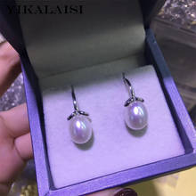YIKALAISI-joyería de perlas naturales de agua dulce para mujer, de Plata de Ley 925, 8-9mm, Perla Sze, 4 colores 2024 - compra barato