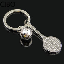 2019 New Tennis Racket Keychain Alloy Key Ring Holder Bag Pendant Chaveiro Llavero Gift Keychian Keyring 2024 - buy cheap