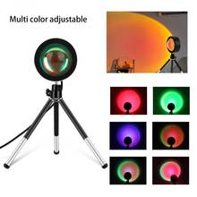 NEW Sunset Projection Lamp Rainbow USB Led Decor Atmosphere Light Night Light Wall Lamp Photography Background For Home Bedroom 2024 - buy cheap