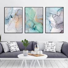 Colorido abstrato florescendo pintura em tela decoração casa arte cartazes e impressões para sala de estar parede fotos 2024 - compre barato