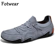 Suede Leather Sneakers Men Casual Shoes Big Size 48 47 Outdoor Comfortable Mens Driving Shoes Adult Breathable Zapatillas Hombre 2024 - buy cheap