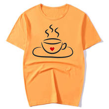 Camisetas de colores para mujer, ropa gótica, harajuku, vintage, Vector Coffee Cup, tumblr, 2020 2024 - compra barato