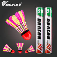 11PCS Colorful Goose Feather Red Head Shuttlecocks Badminton Sport Shuttlecock for Training Game Flying Stability Durable Balls 2024 - buy cheap