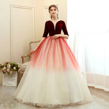 Пышное Платье 2020 Gryffon, элегантное бальное платье с рукавом до локтя для выпускного вечера, винтажное платье Quinceanera, платья Vestidos, Индивидуальный размер 2024 - купить недорого