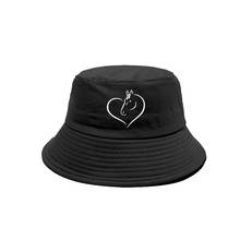 Riding Horse Bucket Hats Fashion Cool Love Horse Caps Outdoor Summer Sunscreen Fisherman Hat MZ-124 2024 - buy cheap