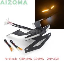 Eliminador de luz de sinal com suporte de placa, para honda cbr 650r, cbr650r, cb650r 19, 2020 2024 - compre barato