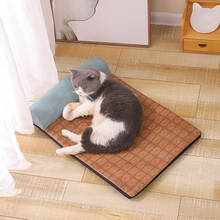 Cão verão esteira de resfriamento respirável filhote cachorro gato cobertor lavável almofada legal cães gatos dormir sofá almofada esteira acessórios para animais estimação 2024 - compre barato