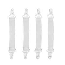 4 Pcs Home White Elastic Mattress Bed Sheet Grippers Clips 2024 - buy cheap