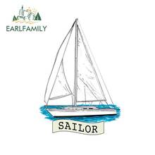 EARLFAMILY 13cm x 9.2cm for Sailboat Printed Vinyl Decal Window Sticker Car Truck Boat Waterproof Car Stickers 2024 - buy cheap