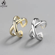 Punk Korean X Shape Cross Rings for Women Men Hollow Infinity Adjustable Ring Fashion Jewelry Statement Ring anillos mujer 2024 - buy cheap