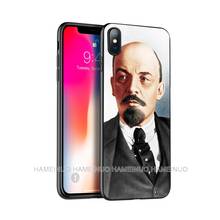 Capa tpu preta para iphone 5 5s se 6 6s 7 8 plus x 10 capa de silicone para iphone xr xs 11 pro max caso lenin união soviética bandeira 2024 - compre barato