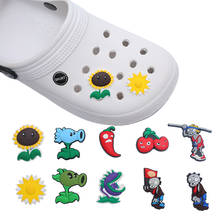 Novelty Sale 10pcs  PVC Shoe Charms,Shoe Buckles Accessories Fit Bands Bracelets Croc JIBZ,Kids Party X-mas Gift 2024 - buy cheap