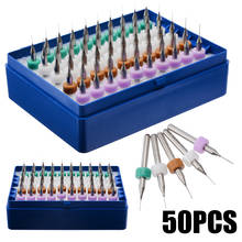 50pcs Micro Drill Bits Tungsten Steel HSS Carbide Micro PCB Drill Bits 0.25mm to 0.45mm Kit Mini Drill Attachment Parts 2024 - buy cheap
