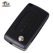 Dandkey 5X Remote Key Fob Shell Case 3 Buttons Key Fob Case Key Shell For CITROEN C2 C3 C4 C5 C6 C8 PICASSO CE0536 2024 - buy cheap