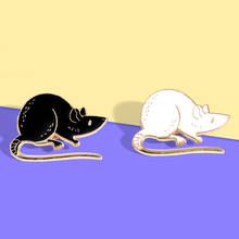 Cartoon Rat Metal Brooch Enamel Pin Jewelry Lapel Badge pins For Kids GIfts 2024 - buy cheap