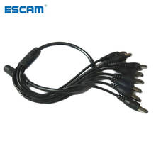 ESCAM-Cable divisor de potencia adaptador para cámara de seguridad CCTV, Cable de alimentación DC 1 a 8 2024 - compra barato