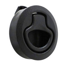 2 дюйма 50 мм круглый защелка кольцо-вспышка двери затяжной клапан без блокировки для лодки двери, черный 2024 - купить недорого