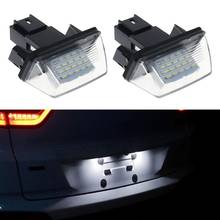 1 Pair 18 LED License Number Plate Lights Lamp For Peugeot 206 207 307 308 406 Citroen C3/C4/C5/C6 2024 - buy cheap