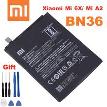 Xiao Mi Original Battery BN36 3010mAh for Xiaomi Mi6X Mi 6X MiA2 Mi A2 High Quality Phone Replacement Batteries + Free Tools 2024 - buy cheap