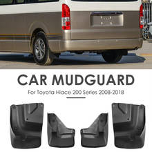 4pcs/set Mud Flaps Splash Guards Mudguards Parts Outdoor Personal Car Decoration for Toyota Hiace 200 Series 2008-2018 2024 - buy cheap