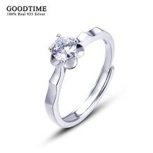 Anillos de moda para mujer, anillo de Plata de Ley 925 con diamantes de imitación, accesorios de joyería, anillo de circonita con flores de ciruelo para niña, regalo 2024 - compra barato