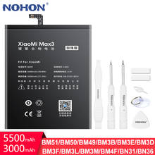 NOHON BM51 BM50 BM49 BM3B BM3E BM3L BM4F Battery For Xiaomi Mi Max 3 2 5X 6X CC9 9 9SE 8 8SE Mix2 Mix2S Max3 Max2 Phone Bateria 2024 - buy cheap