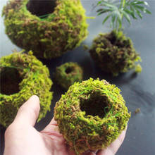 6/9/12CM Green Moss Ball Flower Pot Flower Bonsai Pot Holder for Garden Home Decorations Moss Ball Plant Pot 2024 - buy cheap