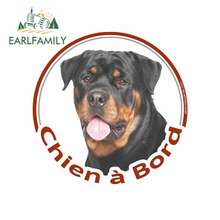 EARLFAMILY 13cm x 12.7cm for Rottweiler Dog Cartoon Funny Car Stickers Bumper RV VAN Fine Decal JDM Vinyl Car Accessories 2024 - buy cheap