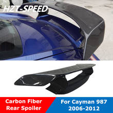 Spoiler traseiro de fibra de carbono para porsche cayman 987, 2006-2012 2024 - compre barato