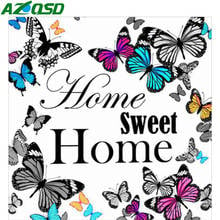 AZQSD Diamond Painting Full Square Drill Text Mosaic Picture Of Rhinestones Home Decor Diamond Embroidery Cartoon Handmade Gift 2024 - buy cheap