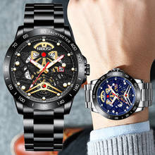 NIBOSI-reloj deportivo de lujo para hombres, cronógrafo de pulsera de cuarzo, a la moda, resistente al agua, para negocios 2024 - compra barato