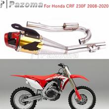PitBike Motorcycle Exhaust Full System Steel Aluminum Complete  Exhaust Muffler Kit For CRF 230F 2008-2020 Off-Road Motocross 2024 - buy cheap
