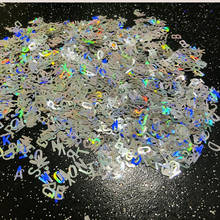 Lantejoulas holográficas para unhas, 50 gramas, 26 letras, decalque holográfico para unhas, flocos de lantejoulas holográficas 2024 - compre barato