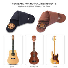 Hebilla de correa de guitarra Vintage, cinturón de cuero, bloqueo de seguridad para ukelele, accesorios de bajo, herramientas de práctica de entrenador, accesorios 2024 - compra barato