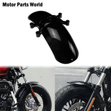 Motocicleta gloss preto frente paralama roda fender protector capa para harley sportster xl quarenta e oito 2010-2015 2024 - compre barato