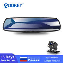 ADDKEY 4.3in Car Dvrs Video recorder Dash Cam Full HD 1080P Mirror Cam Car Dvr Camera loop recording motion tracking 2024 - buy cheap