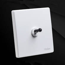 High Quality Black Lever 1-4 Gang 2 Way Toggle Switch White Wall Light Switch Power Socket Panel Set 2024 - купить недорого