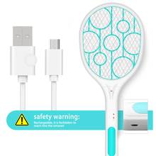 Home Electric Fly Mosquito Swatter Mini Bug Zapper USB Charging Triple-Layer Safety Mosquito Flies Killer Battery Trap Swatter 2024 - buy cheap