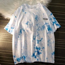 Cotton Cute Bear Tshirt y2k Streetwear Summer Oversized T Shirt Women clothes Harajuku Short Sleeves Tops Tee Kawaii Tie Dyed 2024 - buy cheap